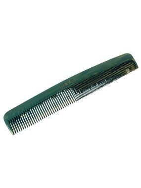 Vintage Ace Green Marbled Hair Comb All Hair Types Durable Plastic Lightweight